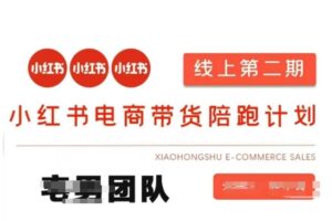 小红书电商带货课2期,月利润20个的小红书电商的有货源,无货源,虚拟产品,付费投流等整套玩法-中创网_分享创业项目_助您在家赚钱