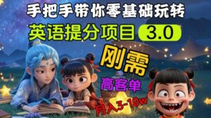 英语提分新项目3.0,公域高客单价,刚性需求,月入3-10个-中创网_专注互联网创业,项目资源整合-中创网_分享创业项目_助您在家赚钱