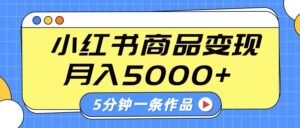 小红书的外挂字幕著作游戏玩法,商单转现月入5000 ,5分钟左右一条著作-中创网_专注互联网创业,项目资源整合-中创网_分享创业项目_助您在家赚钱