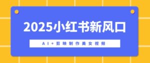 2025小红书的新蓝海,AI 剪辑软件制做美女丝袜,引流矩阵公布快速吸粉,初学者也可以实际操作-中创网_分享创业项目_助您在家赚钱