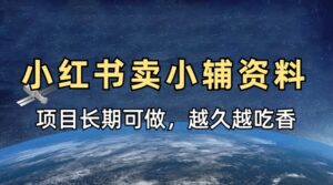 小学教辅资料在小红书这样卖，项目长期稳定收益，越久越吃香-中创网_分享创业项目_助您在家赚钱