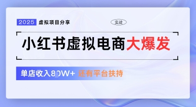 小红书虚拟电商项目，平台大力免费流量扶持，低门槛1拖3玩法-中创网_分享创业项目_助您在家赚钱