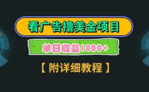 Google谷歌看广告撸美金，3分钟到账2.5美元，自撸拉新收益无上限，轻松日入1k+-中创网_分享创业项目_助您在家赚钱