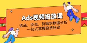 (14258期)Ads视频投放课全解析:选品、投流、剪辑到数据分析,一站式掌握投放秘诀-中创网_分享创业项目_助您在家赚钱