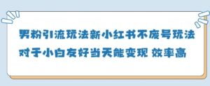 男粉引流玩法(新),玩法友好做的好当天就能变现-中创网_分享创业项目_助您在家赚钱