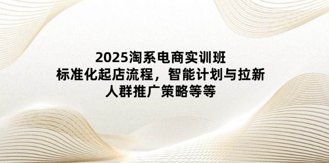 2025淘系电商实训班：标准化起店流程，智能计划与拉新，人群推广策略等等-中创网_分享创业项目_助您在家赚钱
