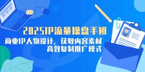 (14609期)2025IP流量操盘手班,商业IP人物设计,获取内容素材,高效复制推广模式-中创网_分享创业项目_助您在家赚钱