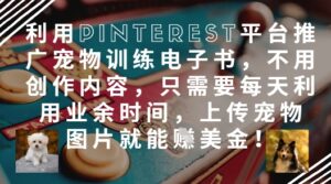利用Pinterest平台推广宠物训练电子书,不用创作内容,只需要每天利用业余时间,上传宠物图片就能挣美金!-中创网_分享创业项目_助您在家赚钱