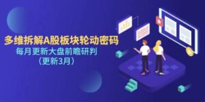 多维拆解A股板块轮动密码,每月更新大盘前瞻研判(更新3月)-中创网_分享创业项目_助您在家赚钱