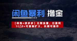 闲鱼暴利撸金无限流量,日盈利几张,可复制扩大,长期可操作-中创网_分享创业项目_助您在家赚钱