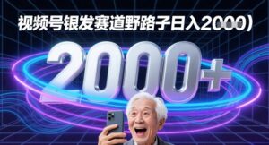 蝴蝶号银发赛道流量密码野路子日入多张-中创网_分享创业项目_助您在家赚钱
