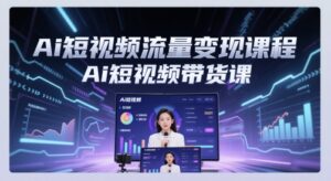 Ai短视频流量变现课程，Ai短视频带货课-中创网_分享创业项目_助您在家赚钱