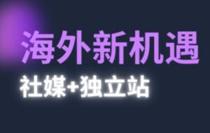 2025出海新机遇(社媒+独立站),海外新机遇,实现独立站的高效运营与出海-中创网_分享创业项目_助您在家赚钱