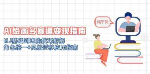 AI绘画多赛道变现指南:MJ基础到进阶技巧拆解,角色统一+风格迁移应用指南-中创网_分享创业项目_助您在家赚钱