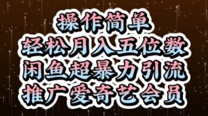 闲鱼超暴力引流推广爱奇艺会员,操作简单,轻松月入5位数-中创网_分享创业项目_助您在家赚钱