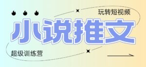 (14645期)2025小说推文训练营,只需复制,粘贴,小白轻松日入100+-中创网_分享创业项目_助您在家赚钱