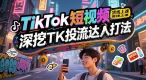 TikTok短视频带货线上课,深挖TK投流达人打法-中创网_分享创业项目_助您在家赚钱