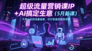 超级流量营销课IP+AI搞定生意(5月新课)干货十足的流量指南,可行性强的提效攻略-中创网_分享创业项目_助您在家赚钱