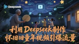 利用Deepseek制作怀旧童年视频引爆流量-中创网_分享创业项目_助您在家赚钱