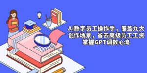 AI数字员工操作手，9大场景内容创作，省去高级员工工资，掌握GPT调数心流-中创网_分享创业项目_助您在家赚钱