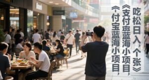 支付宝蓝海小项目，吃饭逛街拍个照，轻松日入1张-中创网_分享创业项目_助您在家赚钱
