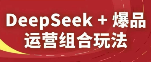 DeepSeek+爆品运营组合玩法，2025淘系精品课-中创网_分享创业项目_助您在家赚钱