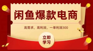 （14746期）闲鱼卖爆款数码产品，当天上架即可出单，一天利润1000-中创网_分享创业项目_助您在家赚钱