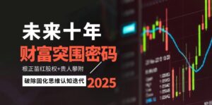 （14679期）未来十年财富突围密码：根正苗红股权+贵人攀附，破除固化思维认知迭代-中创网_分享创业项目_助您在家赚钱