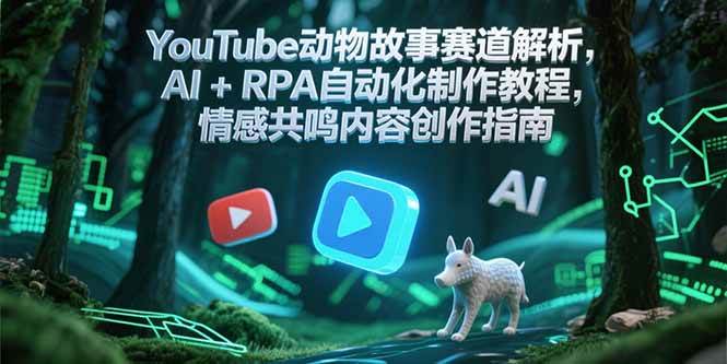 图片[1]-YouTube动物故事赛道解析，AI+RPA自动化制作教程，情感共鸣内容创作指南