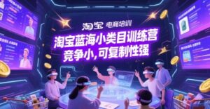 淘宝蓝海小类目训练营, 竞争小,可复制性强-中创网_分享创业项目_助您在家赚钱