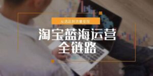 淘宝蓝海运营全链路,从选品到流量变现,小类目突围完整方案-中创网_分享创业项目_助您在家赚钱
