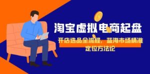 (15159期)淘宝虚拟电商起盘,开店选品全流程,蓝海市场精准定位方法论-中创网_分享创业项目_助您在家赚钱