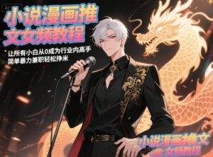 小说漫画推文女频教程,让所有小白从0成为行业内高手,简单暴力兼职轻松挣米-中创网_分享创业项目_助您在家赚钱