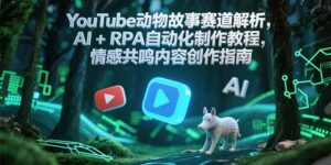 (15174期)YouTube动物故事赛道解析,AI+RPA自动化制作教程,情感共鸣内容创作指南-中创网_分享创业项目_助您在家赚钱