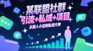 某联盟社群,引流+私域+项目,从新人小白到私域大神-中创网_分享创业项目_助您在家赚钱