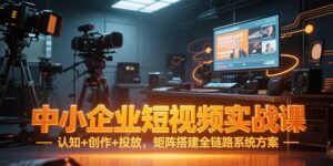 (15249期)中小企业短视频实战课,认知+创作+投放,矩阵搭建全链路系统方案-中创网_分享创业项目_助您在家赚钱
