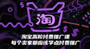 淘宝高阶付费推广课,每个卖家都应该学点付费推广-中创网_分享创业项目_助您在家赚钱