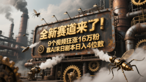 全新赛道来了!9个视频狂涨16万粉,靠AI末日剧本日入4位数,评论区爆肝追更!-中创网_分享创业项目_助您在家赚钱