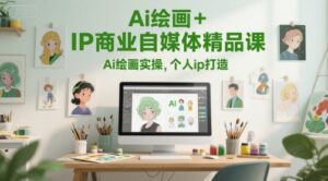 Ai绘画+IP商业自媒体精品课,Ai绘画实操,个人ip打造-中创网_分享创业项目_助您在家赚钱