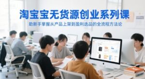 淘宝无货源创业系列课,助新手掌握从产品上架到盈利选品的全流程方法论-中创网_分享创业项目_助您在家赚钱