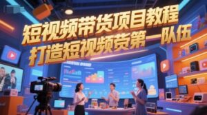 短视频带货项目教程，打造短视频带货第一队伍-中创网_分享创业项目_助您在家赚钱