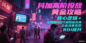 抖加高阶投放黄金攻略:核心逻辑全周期投放方案赋能实体企业流量变现 ROI 提升-中创网_分享创业项目_助您在家赚钱