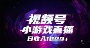 视频号小游戏直播,2025年的蓝海项目,收益稳定,实操简单,小白也能轻松上手-中创网_分享创业项目_助您在家赚钱