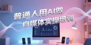 普通人用AI做自媒体实操培训,普通人一个人用ai做自媒体,视频制作、短视频引流、直播带货,轻松入门-中创网_分享创业项目_助您在家赚钱