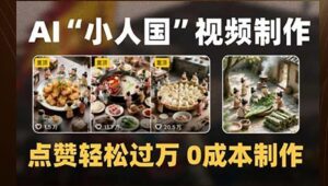 制作AI“小人国”微缩景观的短视频，点赞轻松过万，0成本制作-中创网_分享创业项目_助您在家赚钱