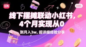线下摆摊联动小红书，4 个月实现从 0 到月入3w，超详细经验分享-中创网_分享创业项目_助您在家赚钱