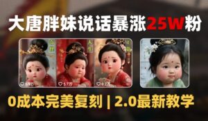 AI大唐胖贵妃说话2.0，40条视频暴涨40w粉，附独家变现攻略-中创网_分享创业项目_助您在家赚钱
