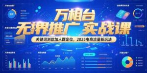万相台无界推广实战课,关键词测款加人群定位,2025电商流量新玩法-中创网_分享创业项目_助您在家赚钱