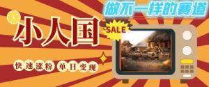 DeepSeek+绘图+视频制作小人国微观视频，小白轻轻松松上手，条条爆款，条条变现，单日就能收益-中创网_分享创业项目_助您在家赚钱
