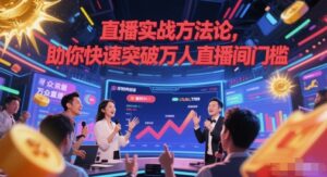 直播实战方法论,助你快速突破万人直播间门槛-中创网_分享创业项目_助您在家赚钱